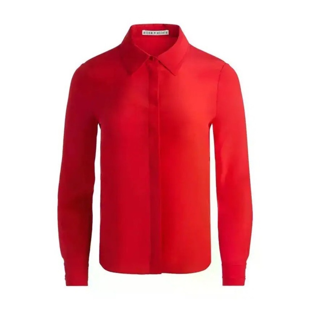 Alice + Olivia Willa Silk Blouse XS